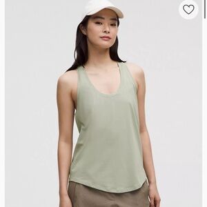 Lululemon Love Tank fog green 10